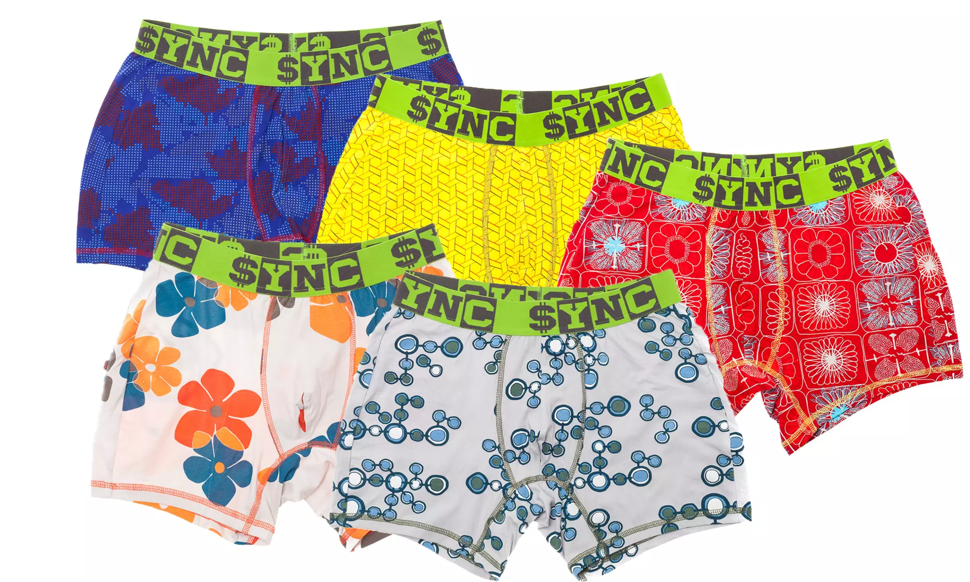 SYNC Men's Boxer Briefs (3-Pack) - Primary Image