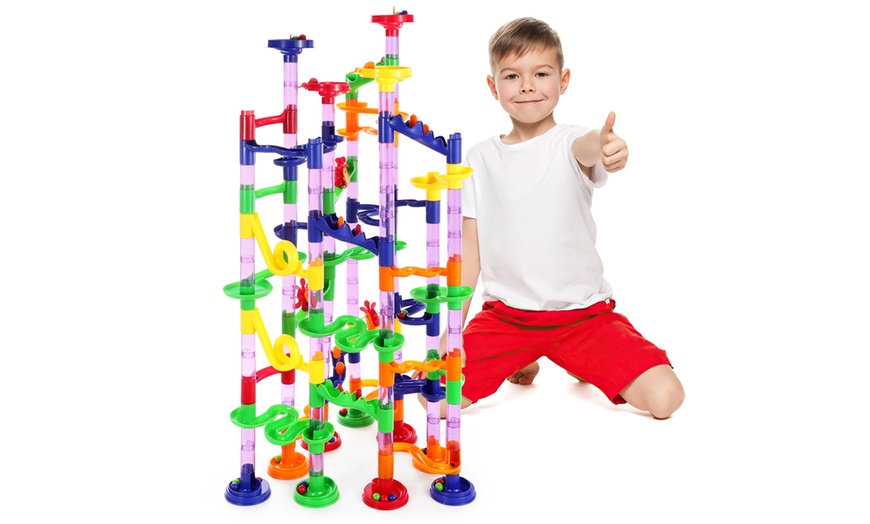 Image 3: Soka Marble Race Game with 150 Pieces