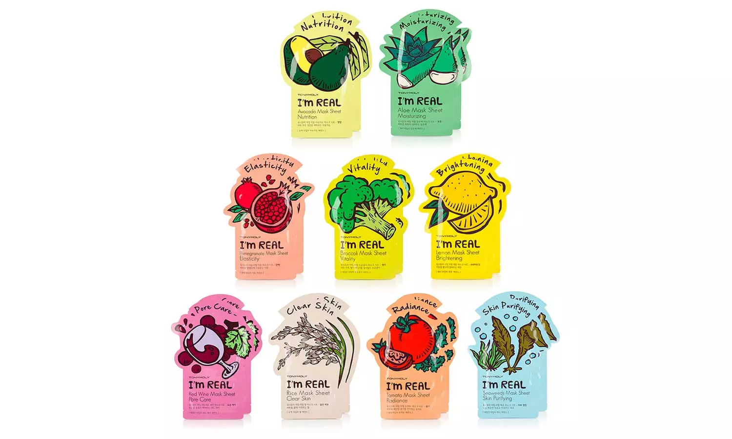TonyMoly I'm Real Natural Sheet Face Masks (5- or 18-Pack) - Primary Image