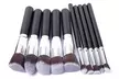 1, 2 ou 3 sets de 10 pinceaux de maquillage kabuki - Second Medium