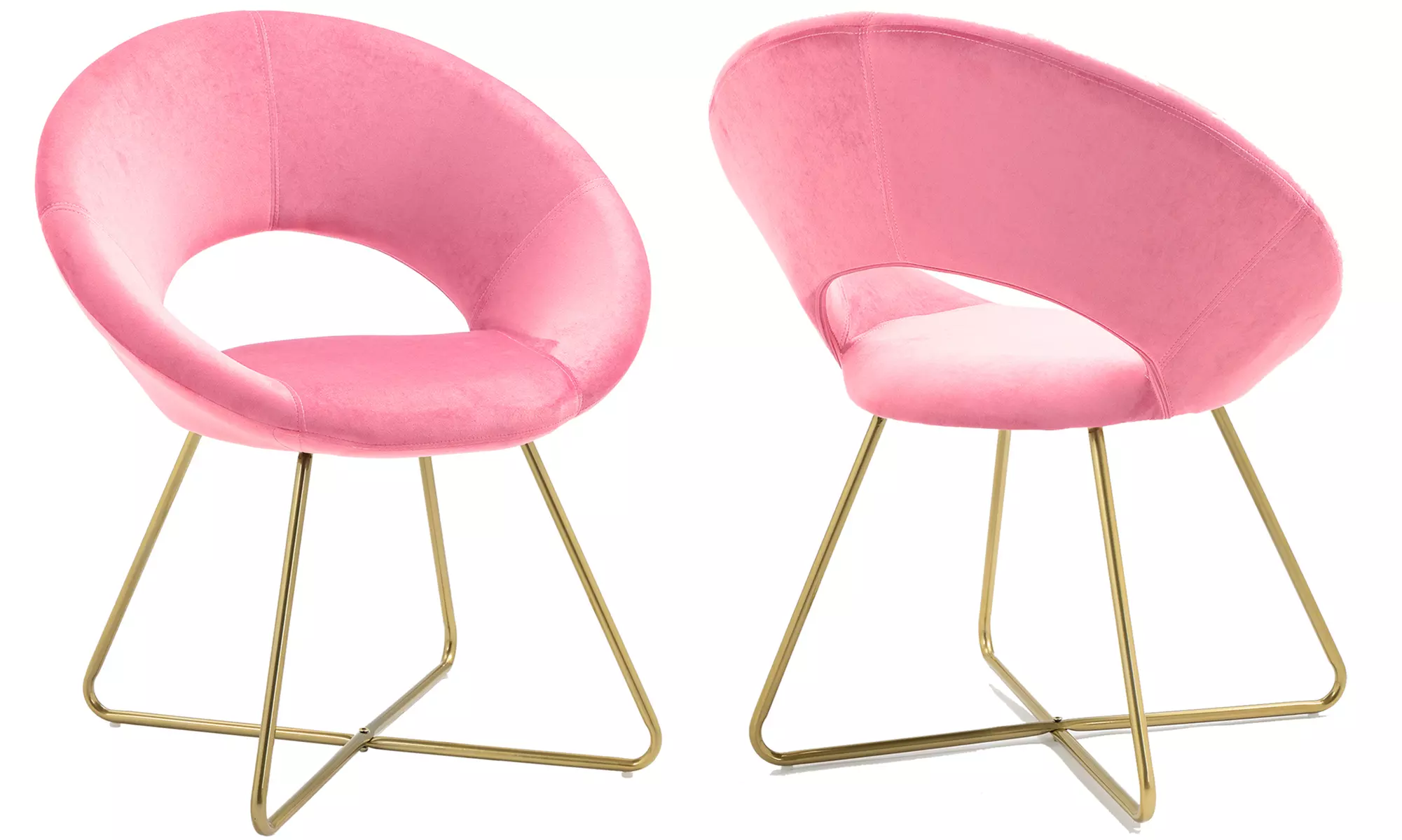 Poltrona tonda in velluto Grace