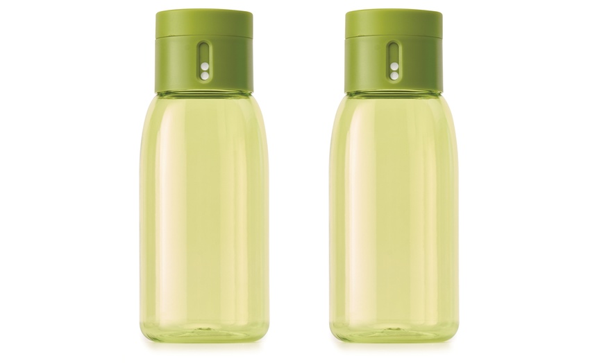 Image 3: One or Two Joseph Joseph Dot Hydration-Tracking Water Bottles 400ml