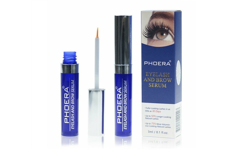 Image 1: Phoera Eyelash and Eyebrow Serum