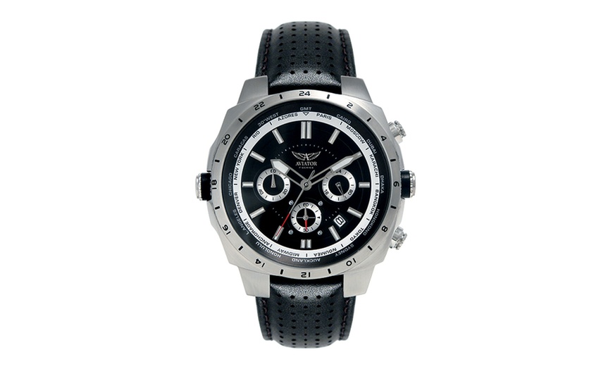 Image 5: Men's Aviator Watches