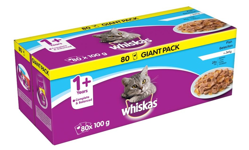 Image 2: Whiskas 80-Pouch Cat Food Box