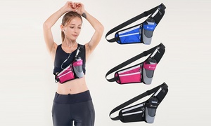 Running Belt Waist Pack with Water Bottle Holder 