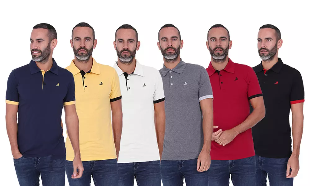 2er-Pack Blu Apparel Herren-Poloshirts