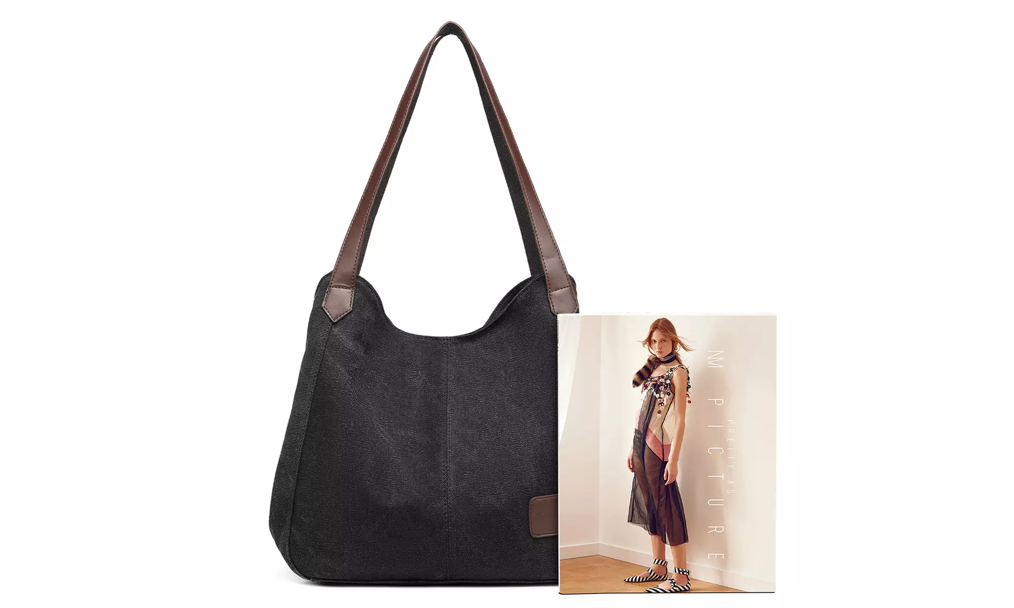 KONO Multipurpose Canvas Shoulder Tote Bag Shopping Bag