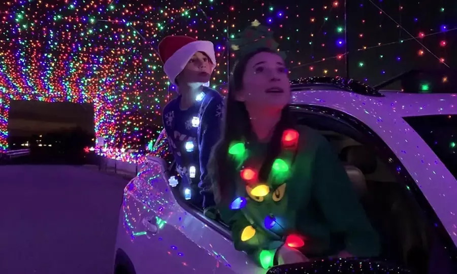 1 Vehicle for Up to 2 or 3-7 Passengers to Night of Lights (Up to 20% Off) - Primary Image