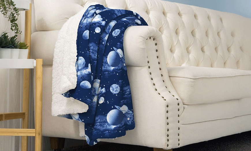 Image 20: Manta Sherpa suave y cálida