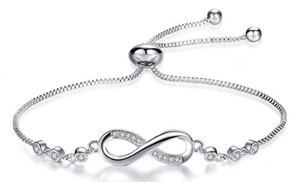 Infinity Friendship Bracelets with Crystals From Swarovski® 