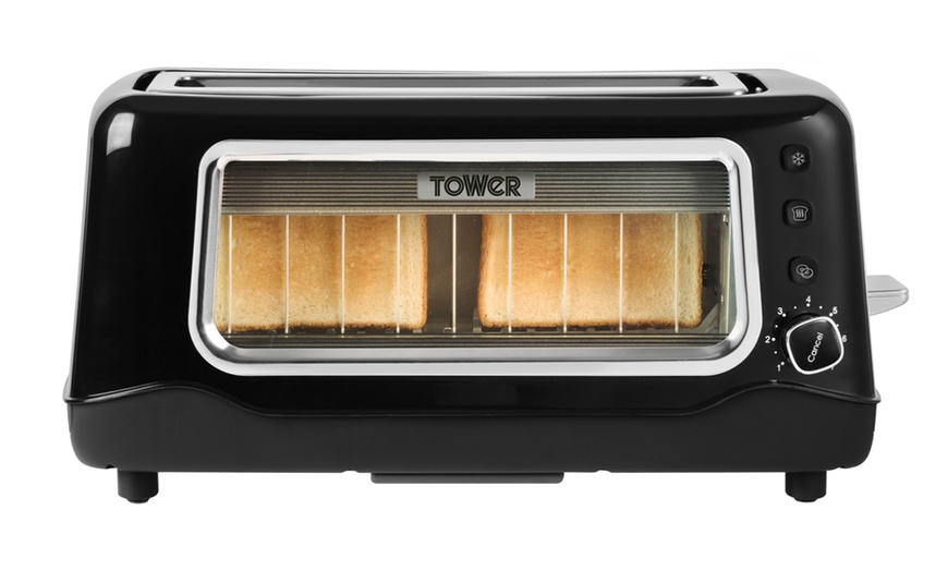 Image 2: Tower Two-Slice Glass Toaster