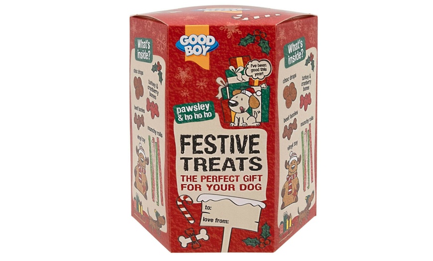 Image 1: Good Boy Festive Treats Gift Box for Dogs
