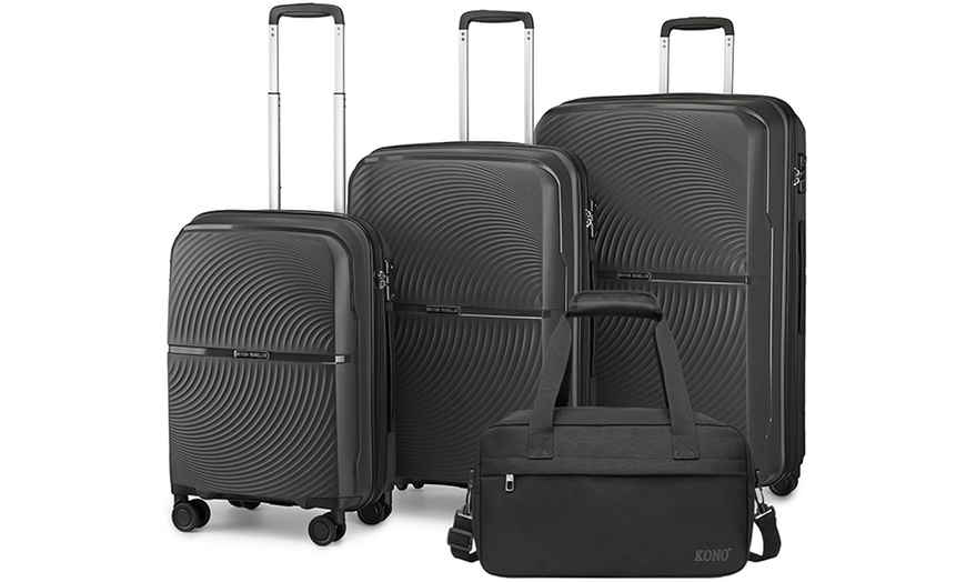 Image 2: Hard Shell Suitcases and Travel Bag Set