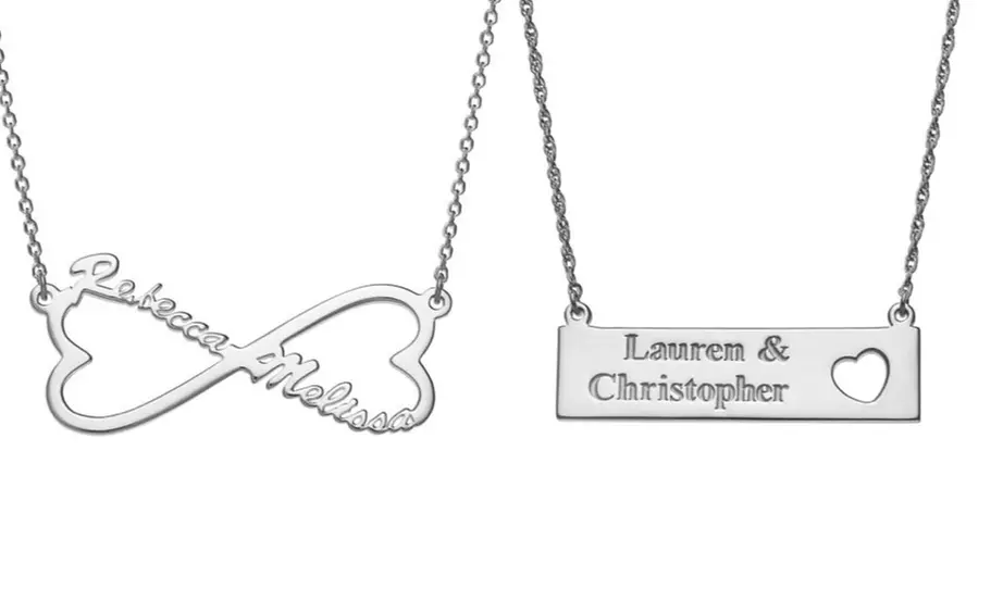 Customizable Couples Jewelry with Names or Birthstones