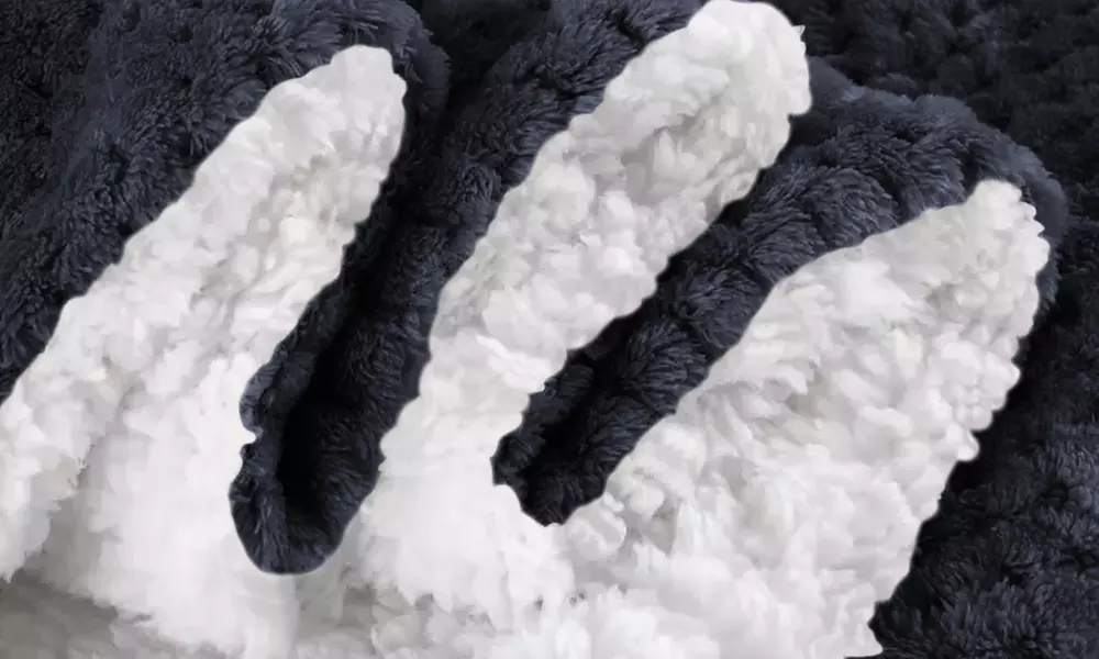 Couverture Sherpa douce double face