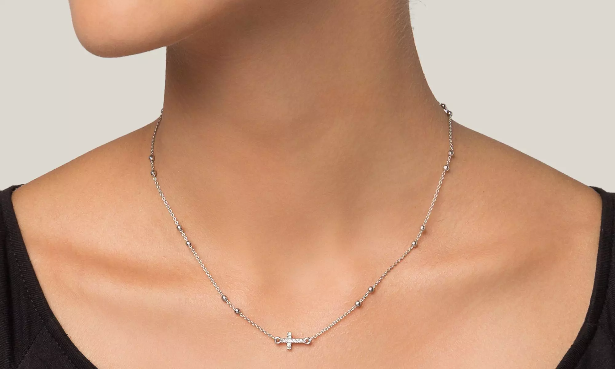 Collana e bracciale rosario realizzati con cristalli premium - Image 5