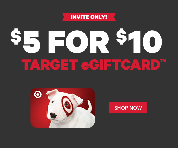 $5 for $10 Target eGiftCard