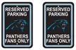 Fremont Die NFL 12" x 18" Plastic Parking Sign (2-Pack) - Second Medium