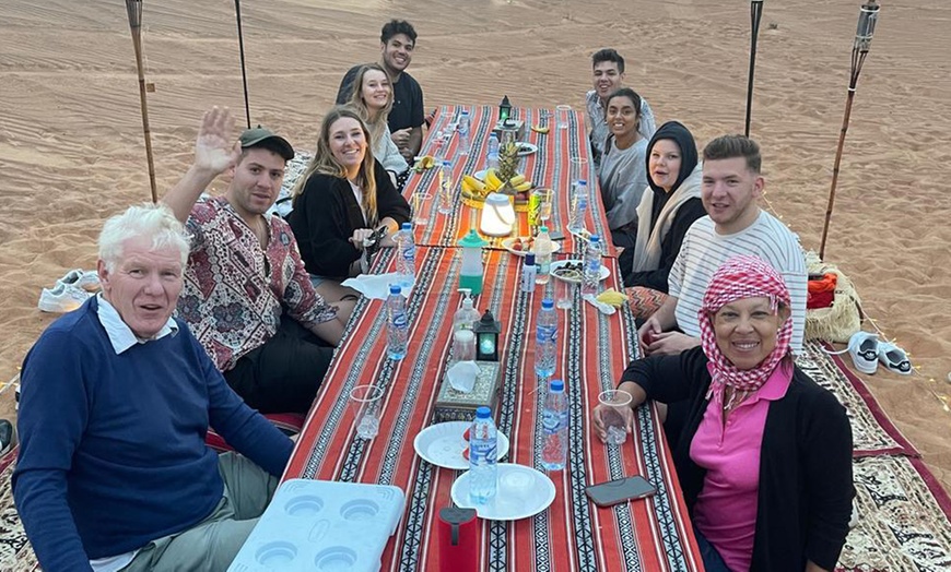 Image 2: Evening Desert Safari BBQ Dinner or Evening BBQ Dinner Camel Riding