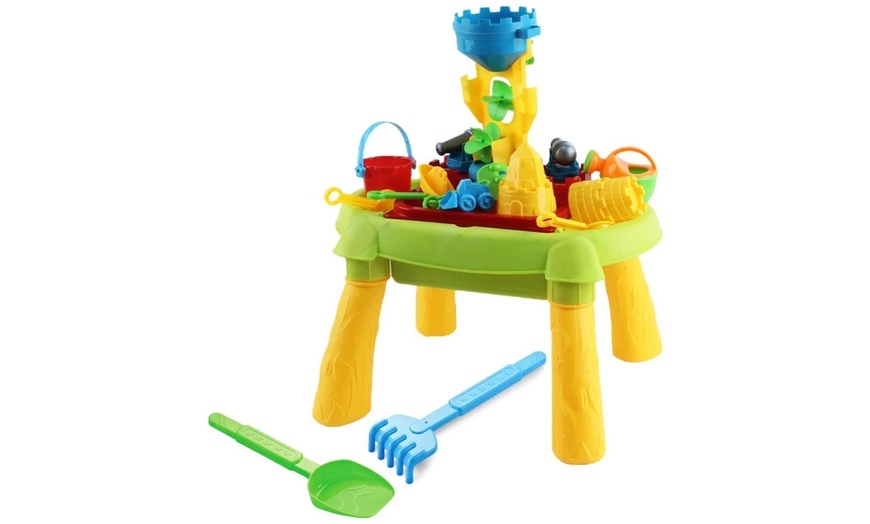 Image 2: Sand and Water Outdoor Activity Table Play Set