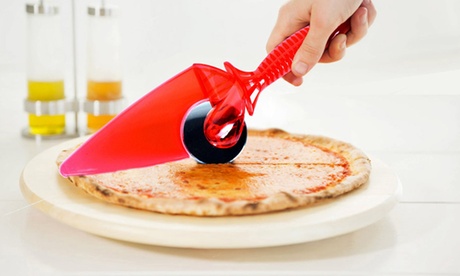 Paletta con lama rotante per pizza 2 in 1 disponibile in 4 colori