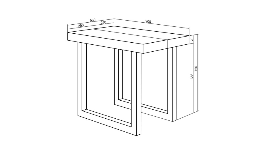 Image 37: Table console extensible 