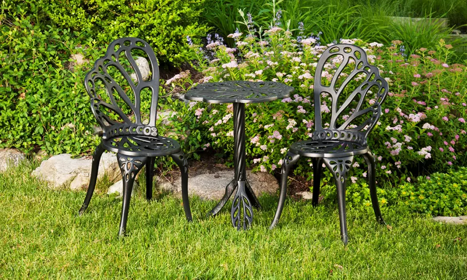 Twin Butterfly Bistro Set (3-Piece) - Primary Image
