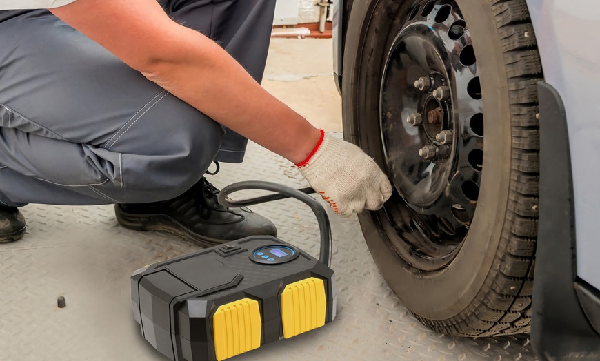 Image 1: Tire Inflating Air Compressor