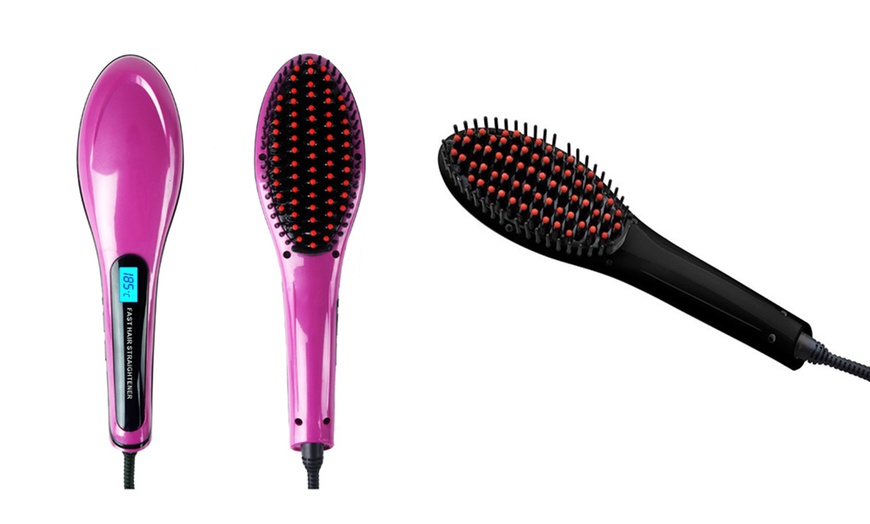 Image 15: Electric Hair Straightening Brush