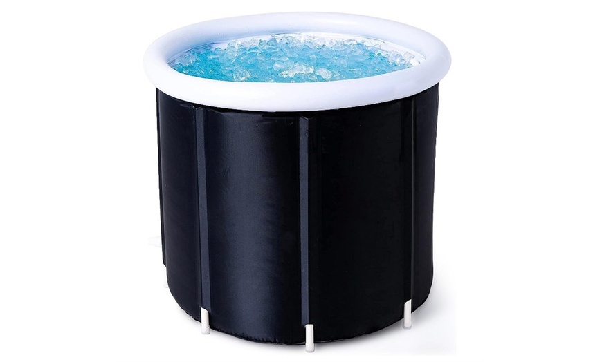 Image 2: Portable Recovery Ice Bath with Lid