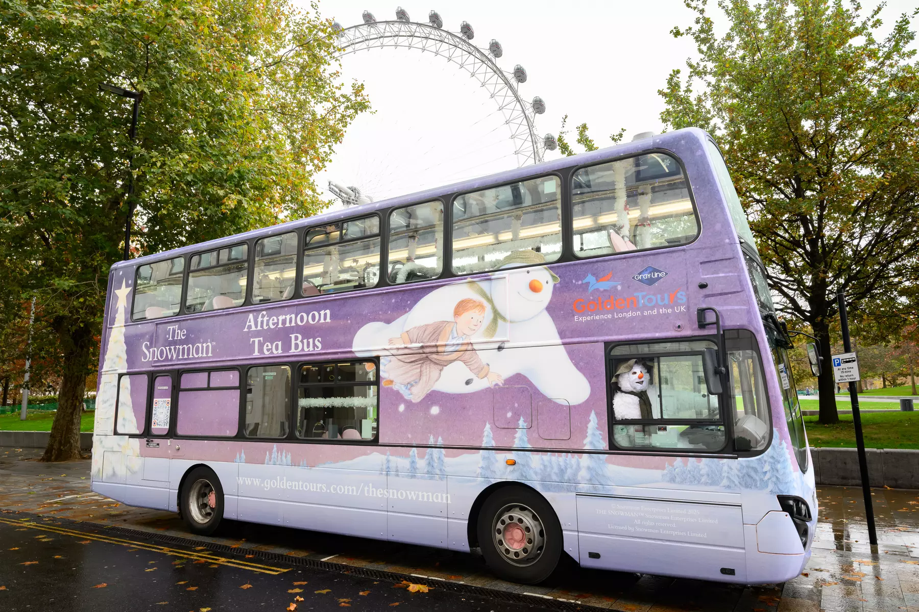 The Snowman Afternoon Tea Bus Tour in London with Choice of Ticket – A Perfect Christmas Gift at Golden Tours - Primary Image