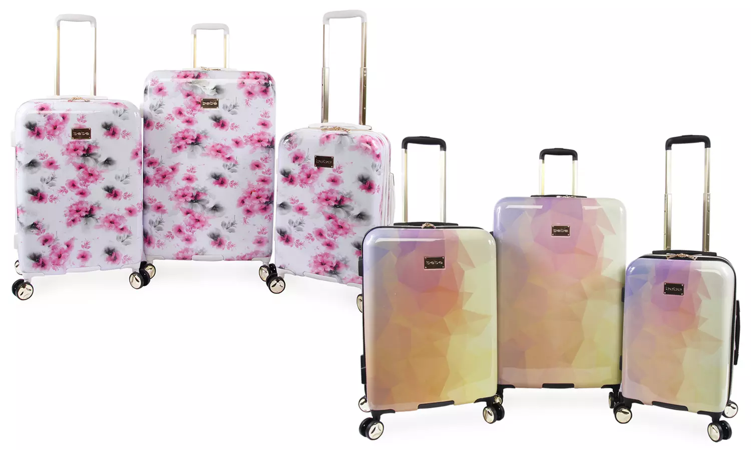 Bebe Hardside Luggage 3 Pc. Groupon Goods