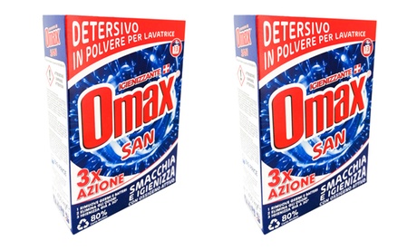 Fino a 6 detersivi Omax San igienizzante e in polvere per lavatrice