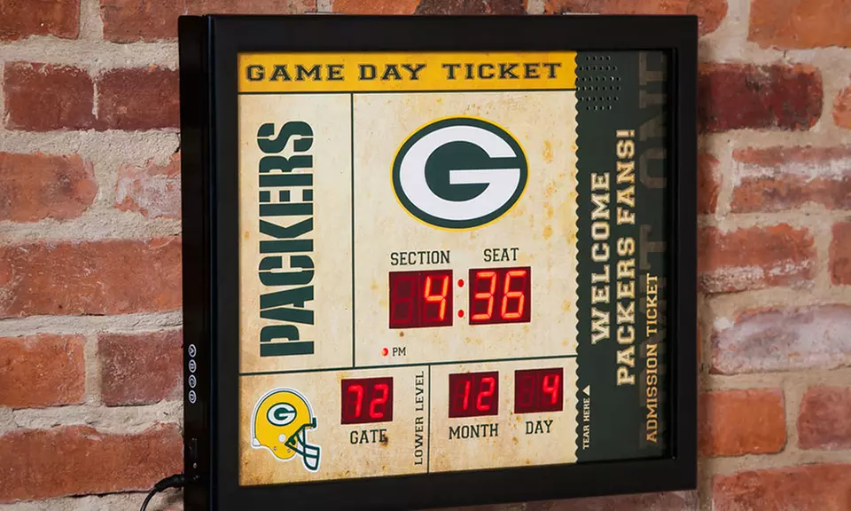 NFL Bluetooth Scoreboard Clock - Primary Image