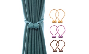 Two or Four Magnetic Curtain Hooks