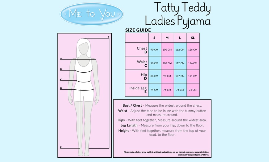 Image 2: Women's Tatty Teddy Pyjamas