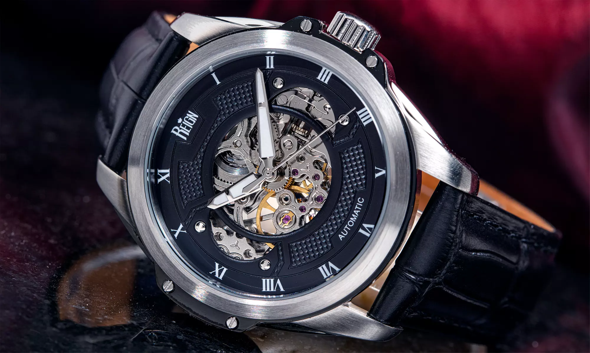 Montre semi-squelette automatique Reign Henley - Primary Image