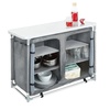 Image 2: Folding Camping Kitchen with Six-Shelf Storage and Carry Bag
