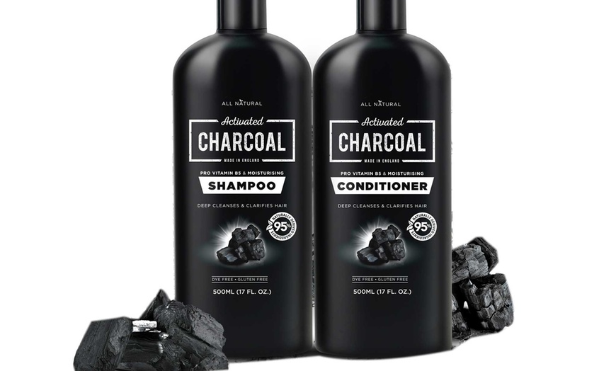 Image 1: Charcoal Shampoo and Conditioner