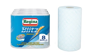  Up to 24 Rolls of Extra-Large Regina Blitz Kitchen Towels 