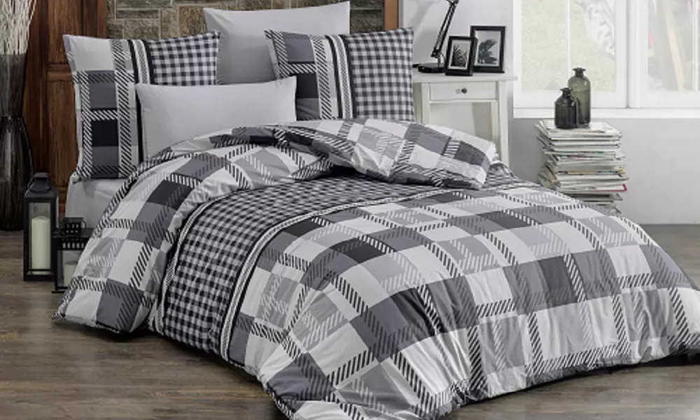 Ensemble parure de lit imprimé rétro avec livraison offerte - Image 3