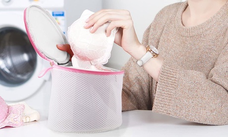 3 borse salva bucato con retina per lavaggio in lavatrice