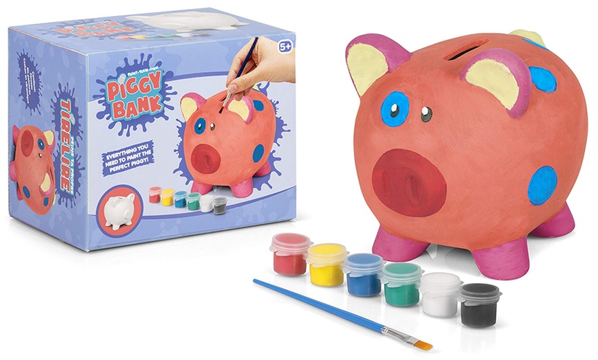 Image 1: One or Two Tobar Paint Your Own Piggy Banks