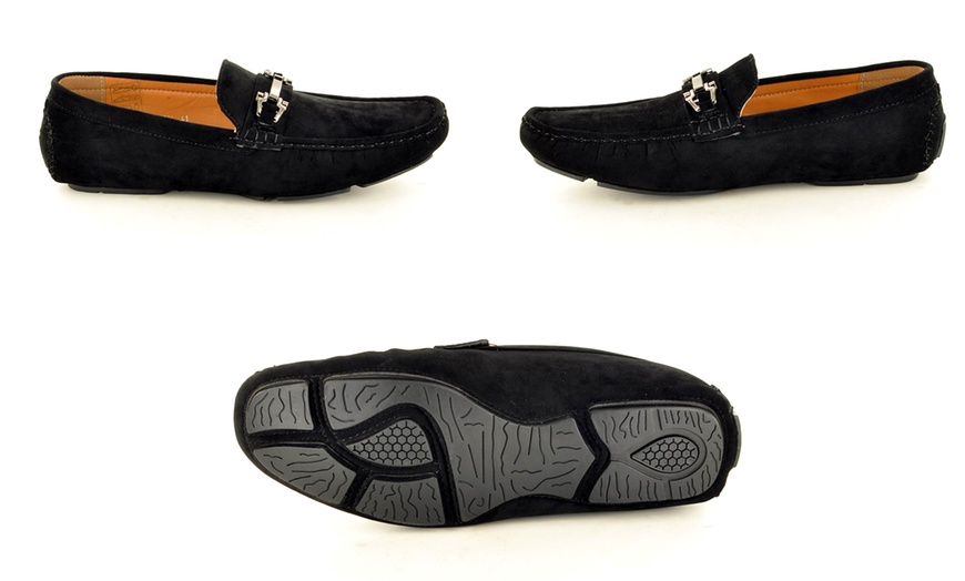 Image 2: Men's Casual Loafers with Buckle