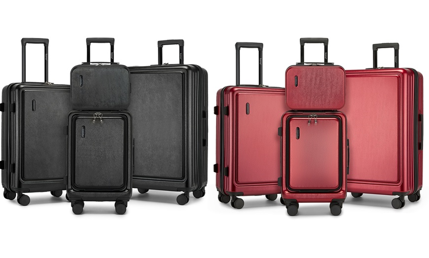 Image 1: Koffer of 4-delige kofferset met harde buitenkant