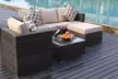 Yakoe Vancouver Rattan-Effect Garden Furniture Sofa Set with Optional Rain Cover - Image 2