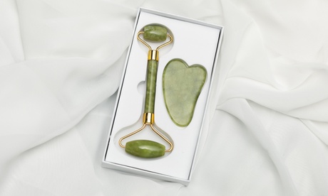 Rullo massaggiante per il viso Sibryllati con pietre di giada