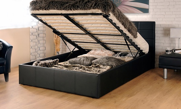 Bed frame store with mattress