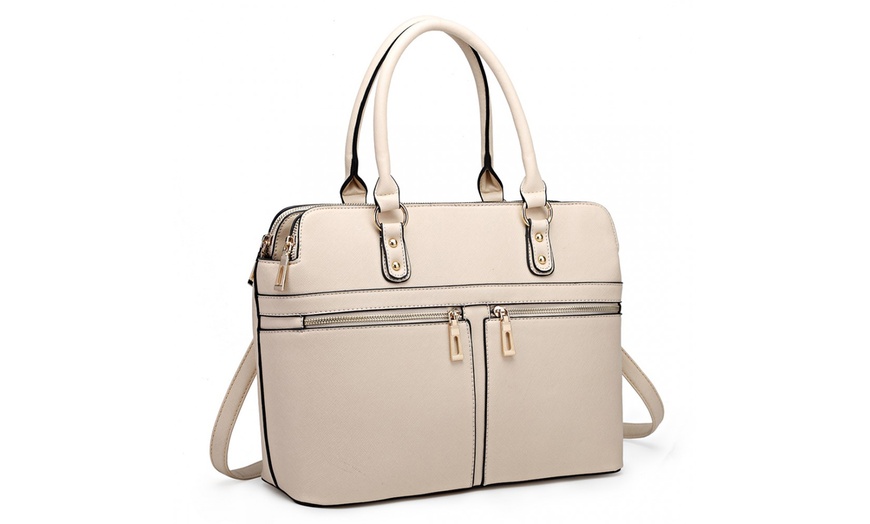 Image 8: Classic Multi-Compartment Handbag